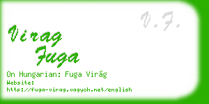virag fuga business card